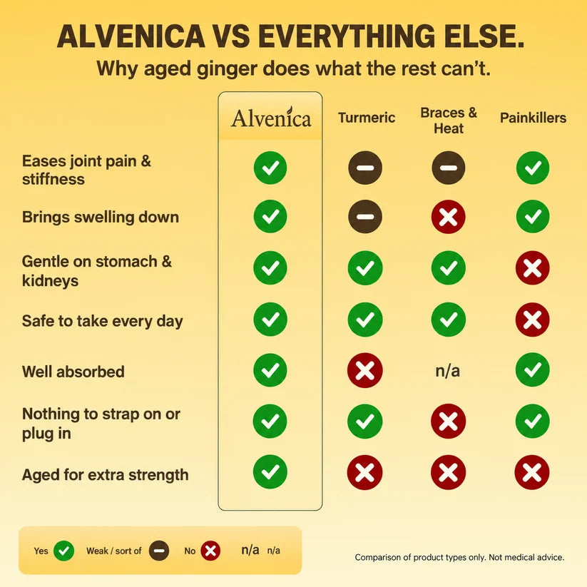 Alvenica Aged Ginger Root Softgels - 60 Capsules